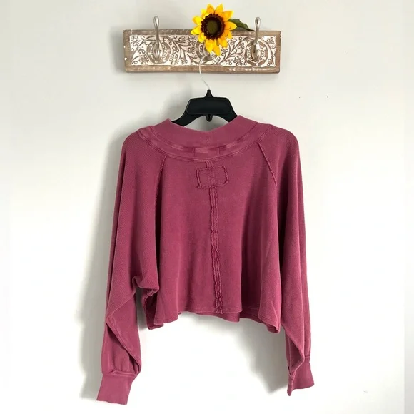 🆕FREE PEOPLE Dreamy Mulberry Fun Times Turtleneck - Picture 11 of 15